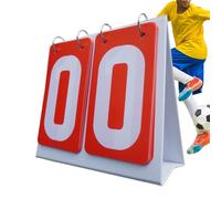 Tabla de puntuación - Aleta manual de puntuación | Marcador deportivo Flliip | Soporte de puntuaciones adecuado para baloncesto, voleibol, tenis de mesa, al aire libre, interior, juego, partido