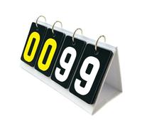 Tabla de puntuación de tenis de mesa para entrenamiento | Pantalla manual de puntuación de página con tarjetas de números, listo para escritorio
