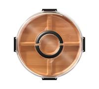 Tabla de quesos - Tabla a prueba de fugas con tapa y asa, plato de charcutería para queso, carne, frutas, cocina, restaurante, interior, exterior, viajes, picnic, camping, comida de