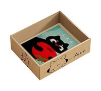 Tabla de rascar para gatos, cartón corrugado, almohadilla de cuidado antiarañazos para uso en interiores, juguete de molienda para aliviar el aburrimiento y promover hábitos saludables, 38 x 32 x 13