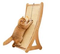 Tabla de rascar para Gatos, Juguete Interactivo para aliviar el aburrimiento, rampa rascadora de sisal con Juguete de ratón, para el hogar, Sala de Estar, Mascotas, Juego de Esquina