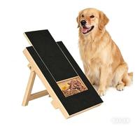 Tabla de rascar para perros con cajón de aperitivos, almohadilla de madera para rascar uñas, multifuncional, tabla de molienda para cachorros, perros pequeños y medianos (1 unidad)