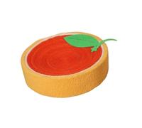 Tabla de rascar redonda de sisal para gatos, protección de muebles, nido de gato, rascador de frutas, tabla de rascar para gatos, color naranja