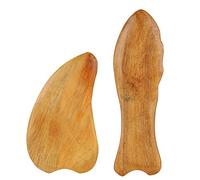 Tabla de Raspado de Masaje, Tabla de Raspado Corporal de Madera Masaje Facial para el Cuello Alivio del Dolor Muscular, Triángulo único Abierto + Tipo Pez