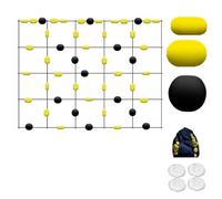 Tabla de rebote de entrenamiento de portero de fútbol con bolsa de almacenamiento de pelota y bolsas de agua para pases de voleibol y entrenamiento en solitario, 2 m