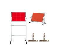Tabla de rebote de tenis de mesa, entrenador de ping pong plegable al aire libre con 8 bolas de goma, equipo de autoentrenamiento para el hogar, gimnasio y escuela