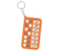 Tabla de recompensas con pegatinas portátiles para niños, miniplan visual de rutina con llavero, tabla de tareas de bolsillo para mochilas y mochilas escolares, protocolo interactivo de comportamiento
