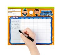 Tabla de recompensas para niños pequeños, tablas de incentivos reutilizables para niños, suministros interactivos de escuela en casa para tareas de estudio y seguimiento de tareas domésticas en el