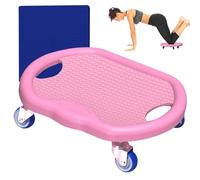 Tabla de rodillos abdominales, entrenador abdominal silencioso con alfombrilla, rueda de entrenamiento de cuerpo completo para quemar grasa y fuerza central, equipo de fitness de gimnasio en casa, PVC