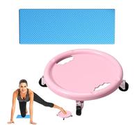 Tabla de rueda abdominal, equipo de entrenamiento abdominal con alfombrilla para la rodilla, rueda giratoria de 360 grados para entrenamiento de fuerza central