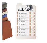 Tabla de rutina diaria para niños - Mini pizarra de tareas con 26 hojas reemplazables | Lista visual de tareas para piano estudio, autodisciplina, programa diario, casa, aula, escuela, 11,8 x 6,5 cm