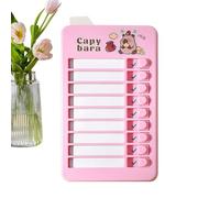 Tabla de rutina diaria para niños - Mini pizarra de tareas con 26 hojas reemplazables | Lista visual de tareas para piano estudio, autodisciplina, programa diario, casa, aula, escuela, 11,8 x 6,5 cm