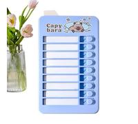 Tabla de rutina diaria para niños - Mini pizarra de tareas con 26 hojas reemplazables | Lista visual de tareas para piano estudio, autodisciplina, programa diario, casa, aula, escuela, 11,8 x 6,5 cm