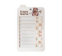 Tabla de rutina diaria para niños - Mini pizarra de tareas con 26 hojas reemplazables | Lista visual de tareas para piano estudio, autodisciplina, programa diario, casa, aula, escuela, 11,8 x 6,5 cm