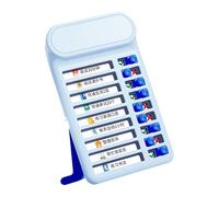 Tabla de rutina diaria para niños, tabla de gestión del tiempo, tabla de horario visual, tablas de lista de verificación de tareas diarias, 7,5 x 12,5 cm, gestión del tiempo para niños