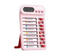 Tabla de rutina diaria, tabla de gestión del tiempo, horario de estudio para niños, tabla de tareas diarias, 7,5 x 12,5 cm para programar viajes y estudios