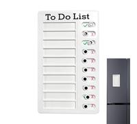 Tabla de rutina para niños - ABS Checklist Rutine Chart | 90 g Sliding Reusable Detachable Recorder Board for Home Office Classroom Task Planning Kids Adults