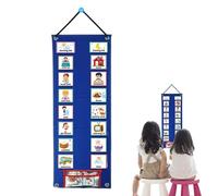 Tabla de rutina visual, organizador de actividades de comportamiento diario, planificación visual, horario diario, para niños en edad preescolar, niños, niñas, hijos, hijas, guardería, escuela