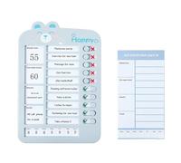 Tabla de Rutinas para Niños - Tabla Azul Tabla Tareas Diarias Niños, To Do List Portátil, Herramienta Práctica para Hogar