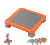Tabla de salto cuadrada para niños, Tpoline sensorial antideslizante con base de EVA, capacidad de 150 kg, colchoneta de salto para interiores y exteriores para el equilibrio y la coordinación.