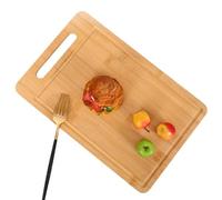 Tabla de servir de madera, bandeja resistente, talla grande, madera ecológica para preparación de alimentos, tareas de picar, rebanar, servir en dados, verduras, queso, pan, carne