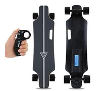 Tabla de Skate eléctrica Longboard Electric Cruiser con Mando a Distancia de 4 velocidades, diseño con asa de Transporte fácil, autonomía de 15 km/9,4 Millas para desplazamientos Diarios G