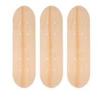 Tabla de Skate en Blanco 43x12,5x1cm 3 Piezas de Madera | Doble Cara para Pintar, Acabado Liso, 7 Capas, para Niño Niña, Aulas y Proyectos Creativos