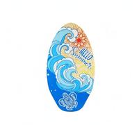 ＡＷＨＡＯ Tabla de Skimboard Decorativa Tabla de Playa Resistente Al Agua Deporte Acuático, 35 Inch, Summer Wave