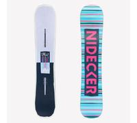 Tabla de snowboard All Mountain mujer, NIDECKER CHEAT Code Violeta 142 cm
