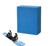 Tabla de snowboard de piedra de goma, molienda de bordes compacta, eliminación de manchas con herramienta de mantenimiento, afilado de snowboard con limpieza eficaz, kit de cuidado posterior al viaje