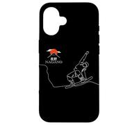Tabla de Snowboard en Nagano Carcasa para iPhone 16