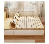 Tabla de soporte de cama plegable, listones de madera para soporte de columna lumbar, se adapta a camas dobles/individuales/matrimoniales, tabla de soporte de colchón de fácil almacenamiento para