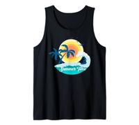 Tabla de surf de verano, estilo hawaiano Camiseta sin Mangas