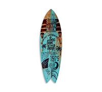 Tabla de surf deco, decoración de pared, tabla de surf impresa, alu-dibond, deco surf, tabla de surf deco Sea Sun and Surf, 100 x 30 cm
