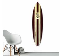 Tabla de surf decorativa de madera de mango hecha a mano en Bali. Deco de pared boheme para colgar en el dormitorio, sala de estar, hawai, vintage (Good Vibes)