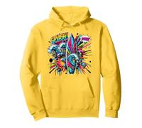 Tabla de Surf Graffiti Pop-Art Comic Book Splash Sudadera con Capucha