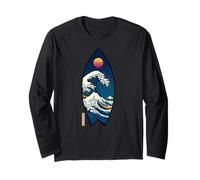 Tabla De Surf Japonés Kanagawa Wave Surf Japón Niños Niñas Manga Larga
