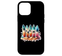 Tabla de Surf para Playa, Verano, Retro, Hawaiian Ocean Tropics Carcasa para iPhone 12 Mini