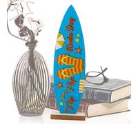 Tabla de surf | Tropical Table Centerstücke | Surfboard Table Top | Cartel de madera de verano | Decoración de fiesta de verano | Multifuncional para la decoración navideña