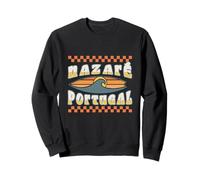 Tabla de Surf Vintage Nazaré, Portugal, Estilo Retro y Maravilloso Sudadera