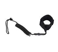 Tabla de surfboard Leash Pierna Leash, resistente y flexible Junta Leash, para bodyboard (BLACK)