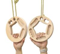 Tabla de Suspensión para Escalada,Bloques De Agarre De Madera Antideslizantes - Tablero de Dedos de Escalada en Madera,para Entrenamiento de Dominadas y en Interior Exterior