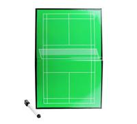 Tabla de tácticas de tenis, tabla de entrenamiento de borrado en seco, portapapeles de tenis, portapapeles de borrado en seco, tabla de marcador plegable, accesorios de tenis para planificación
