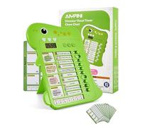 Tabla de tareas de dinosaurio para niños con temporizador visual, rutina diaria y tabla de programación de recompensas para niños pequeños, niñas, TDAH y autismo, herramientas de gestión del tiempo de