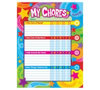 Tabla de tareas de palabras de elogio y estrellas de TREND enterprises Inc. Bloc de 25