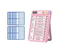 Tabla de tareas para niños, portátil para tareas de autodisciplina, lista de verificación diaria, rutina con 12 tarjetas de tareas, planificador deslizante para niños