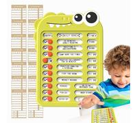 Tabla de tareas para niños, Tabla de rutinas para la hora de acostarse - Gráfico de rutina deslizante - Desarrolle buenos hábitos con la lista de verificación Control deslizante Autodisciplina Tablero