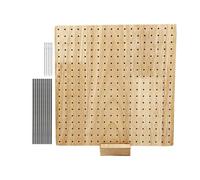 Tabla De Tejer De Ganchillo - Panel De Agujeros De Madera, Herramienta Para Tejer En Telar, Kit Para Hacer Puntadas Artesanales | Proyectos De Para El Hogar, Práctica De Tejido De Bricolaje