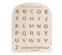 Tabla de tracing para niños, letra de madera de madera SENSORIO DE TRANSMIO, educación temprana Aprenda a escribir una tabla de seguimiento para niños, en clase preescolar debe tener niñas para