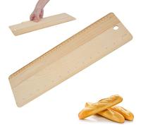 Tabla de transferencia para pan de haya para colgar, 38 x 12 x 0,5 cm, utensilios de cocina de madera, herramientas de fabricación de pan, placa de transferencia, bandeja móvil para pizzas, galletas,